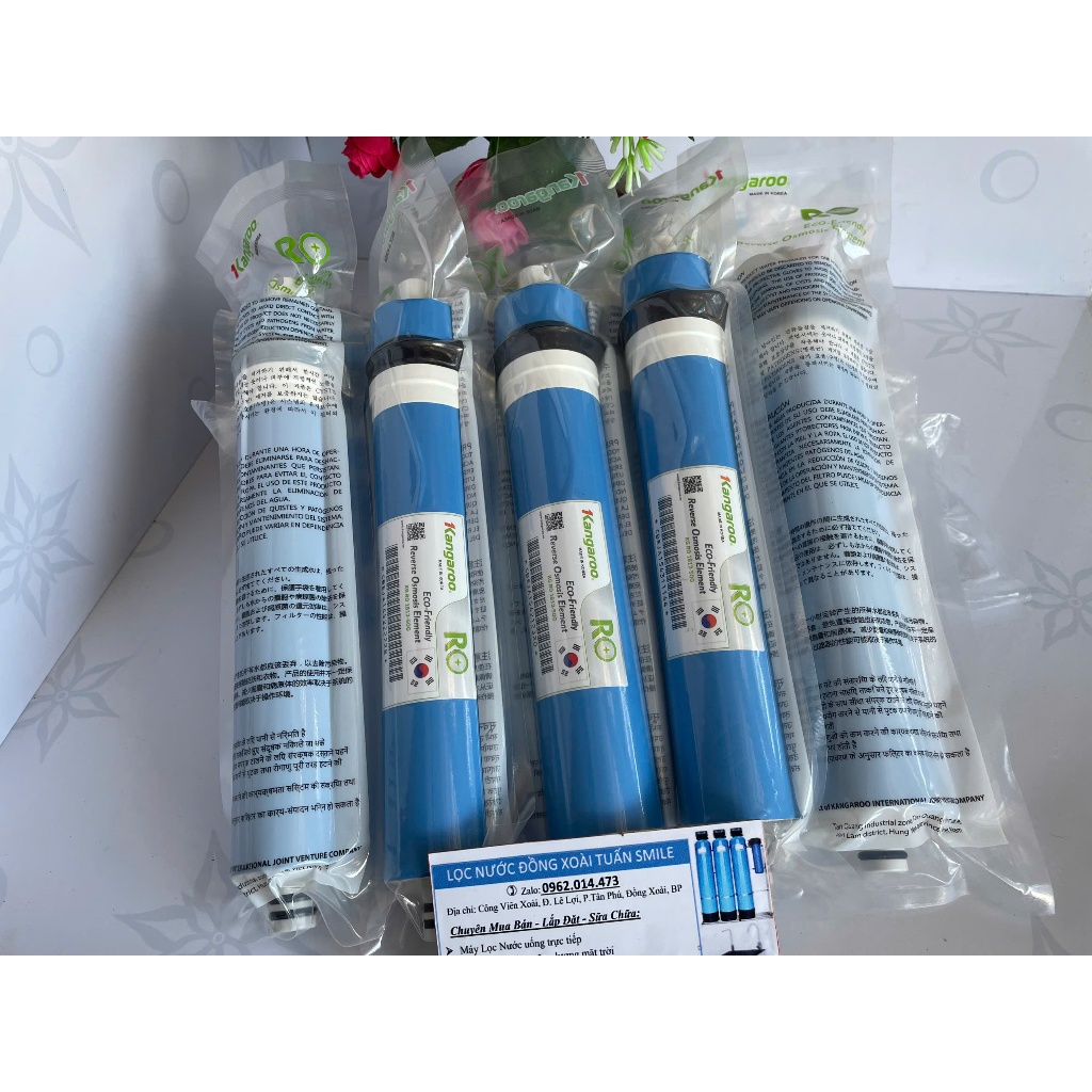 Màng RO Kangaroo 50GPD , Màng RO Chính Hãng Chất Lượng Cao - Lõi Lọc Kangaroo Số 4 Của Máy Lọc Nước 