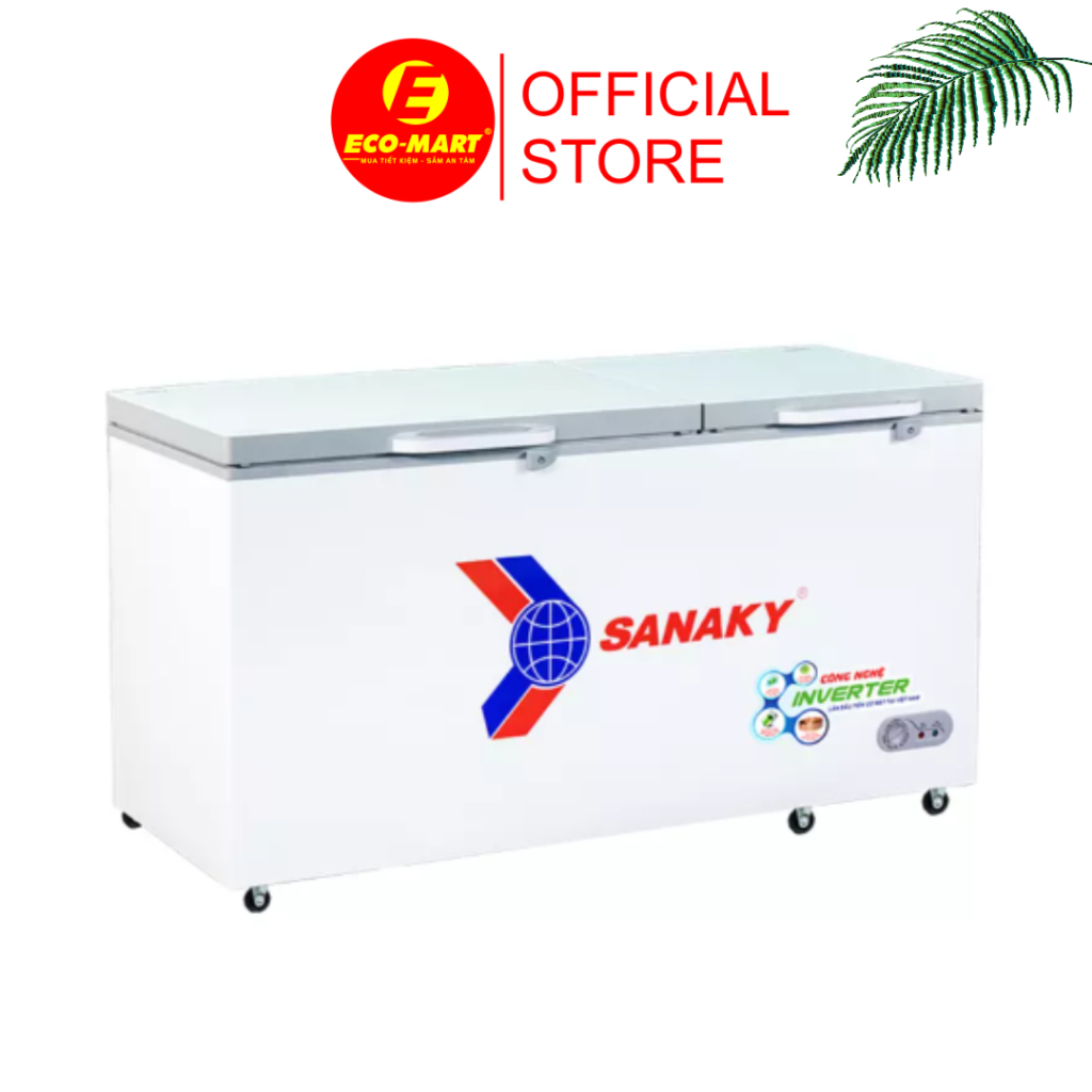 Tủ đông Sanaky VH-6699HY4K 530/660L Inverter dàn đồng 1 chế độ mặt kính