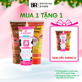   MUA 1 TẶNG 1  Muối Tắm Spa Tẩy Tế Bào Chết Trắng Da Hạt Siêu Mịn A Bonne' Dạng Tuýp 350g 