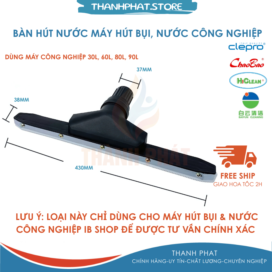 Bàn hút nước máy hút nước, bụi công nghiệp 30,60,80 Lít