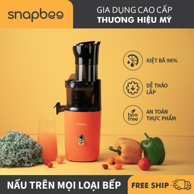 Máy Ép Chậm SnapBee S300 ELITE, Ép Trái Cây Nguyên Quả, Động Cơ DC Cao Cấp - BH 24 Tháng