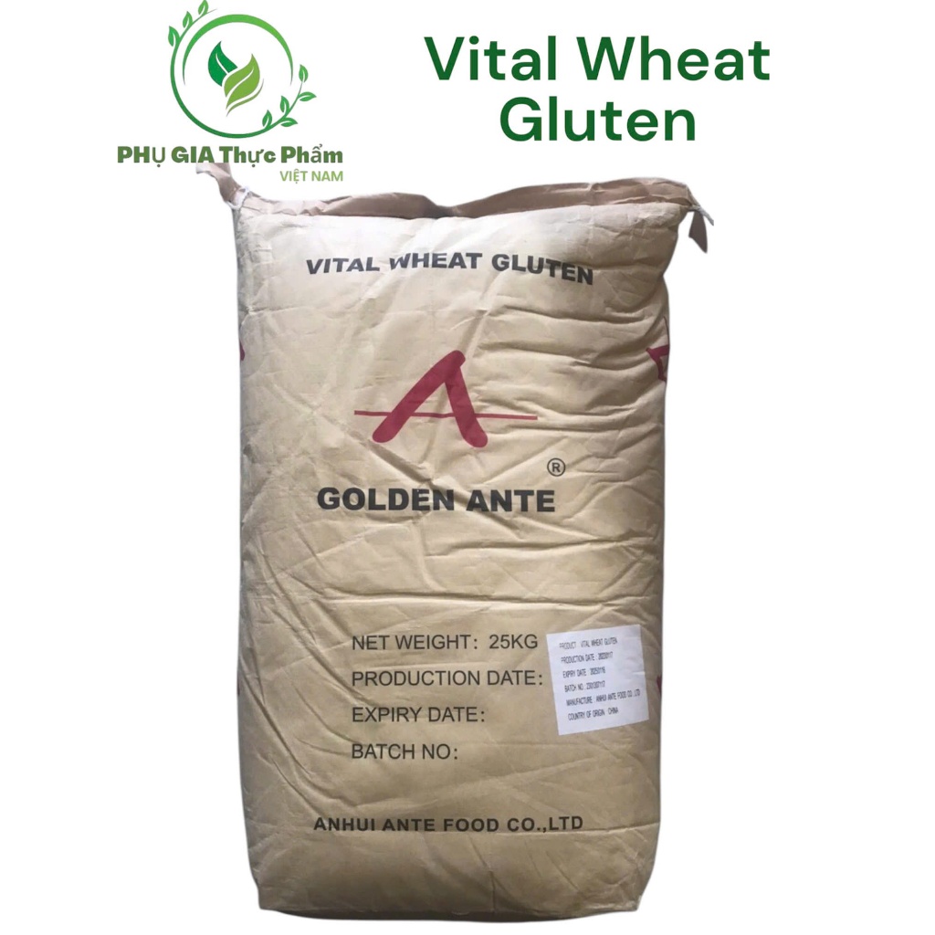 ( hoachatvn ) 1kg VITAL WHEAT GLUTEN- Bột mì căn làm chả lụa, chả chay…