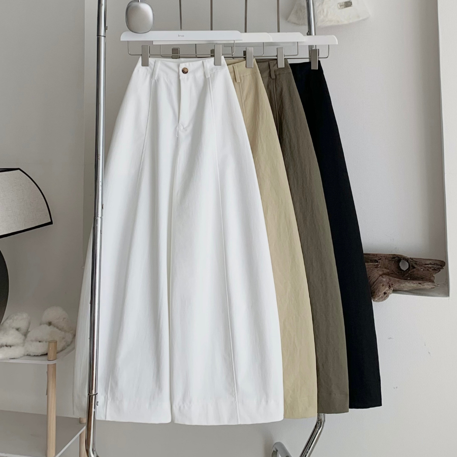QUẦN VẢI KAKI FORM ỐNG RỘNG NHIỀU CHẤT VẢI KAKI HÀN XỐP MỊN - HIME - 3572 - JEMCLOSET