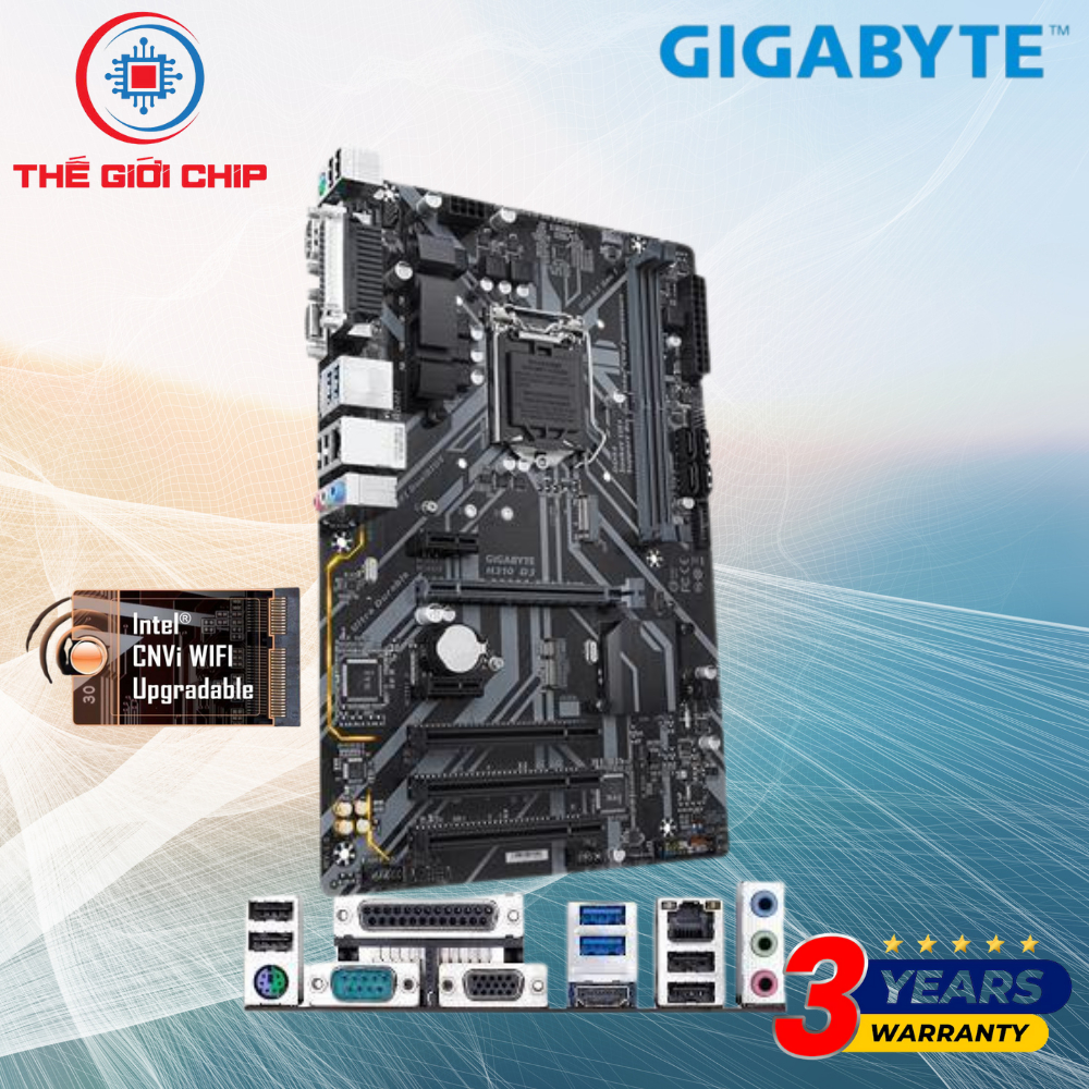 Mainboard (Bo mạch chính) GIGABYTE H310 D3 (M.2 wifi) I Bảo hành 36 tháng bởi nhà cung cấp