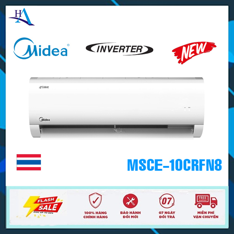 Máy Lạnh Midea 1HP Inverter MSCE-10CRFN8 (Miễn phí giao tại HCM-ngoài tỉnh liên hệ shop)