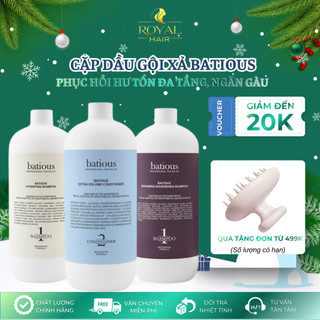  Dầu gội Batious phục hồi hư tổn đa tầng tái tạo nang tóc ngăn gàu kiềm dầu 500ml - 960ml 