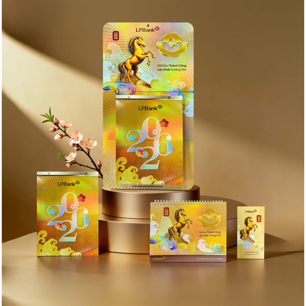 (Sẵn) Set Lịch Sz Bloc Cực Đại / Đại Ngân Hàng🏦 Vietcombank/ VPBank/ ACB/ HDBank/ TPB Bính Ngọ 2026 