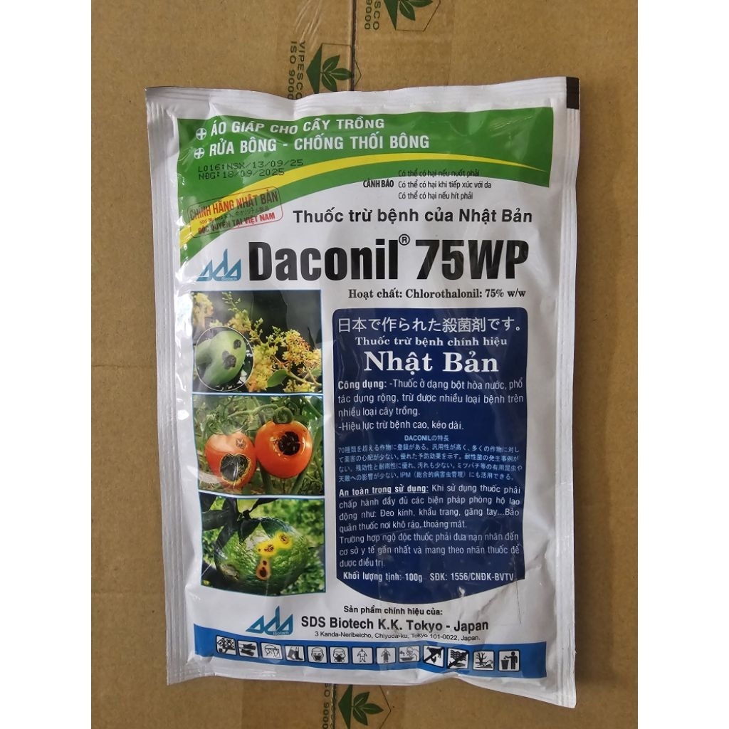1 Gói Daconil 75WP 100g - thán thư, phấn trắng, sương mai,...