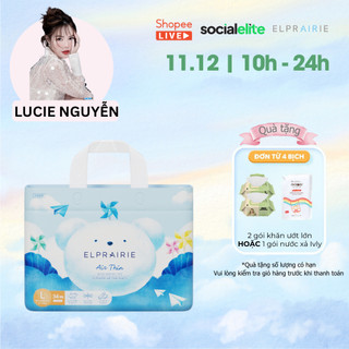   LIVE KOL  Tã Bỉm Quần ELPRAIRIE Air Thin Nội Địa Hàn Siêu Mỏng Siêu Thấm Hút Mềm Mại Chống Hăm Đủ Size M-XXL 