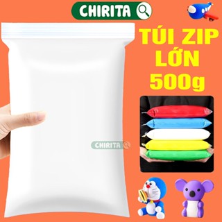 Đất Sét Tự Khô Túi Zip Lớn 500g Nhiều Màu - Đất Nặn Tự Khô Siêu Nhẹ Làm Đồ Trang Trí Handmade Đồ Chơi Trẻ Em Chirita