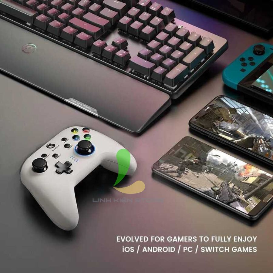 Tay Cầm Chơi Game Gamesir T4 Pro - Tay Cầm Gaming Có Đèn Led, Chế Độ Rung Cực Mạnh | BigBuy360 - bigbuy360.vn