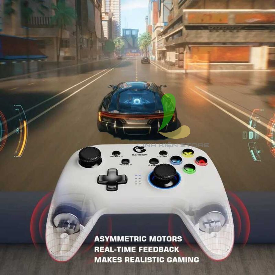 Tay Cầm Chơi Game Gamesir T4 Pro - Tay Cầm Gaming Có Đèn Led, Chế Độ Rung Cực Mạnh | BigBuy360 - bigbuy360.vn
