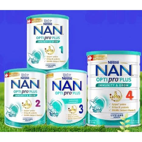 Sữa Nan Optipro 3/2/1/4 lon 800g/400g