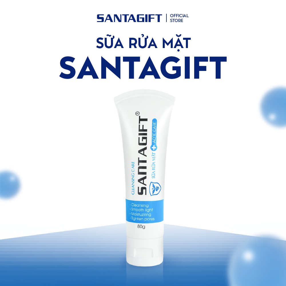 Sữa Rửa Mặt Gamma Santagift Dưỡng Ẩm, Làm Sáng Da 80g - 1SRM