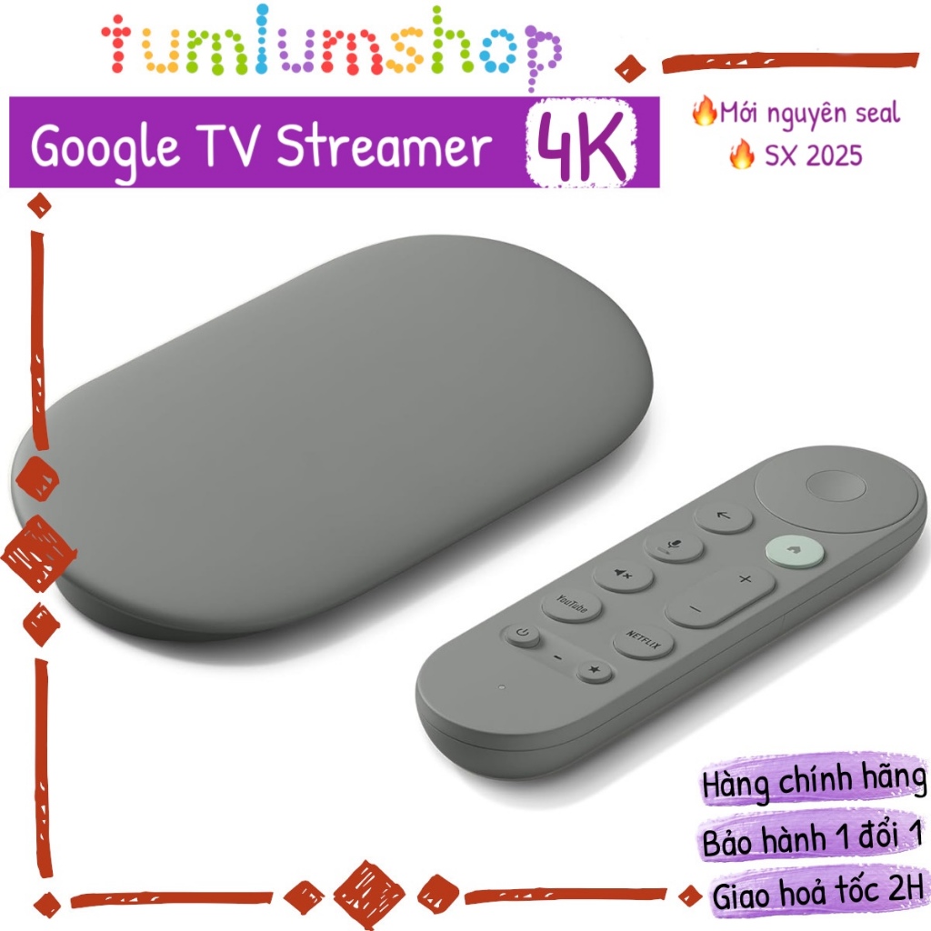 Google TV Streamer 4K - Tivi box thế hệ mới thay thế Chromecast