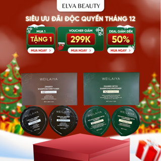   MINI DÙNG THỬ  Set mini dầu gội xả du lịch và hấp phục hồi nấm xả gừng Weilaiya phục hồi khô hư tổn 