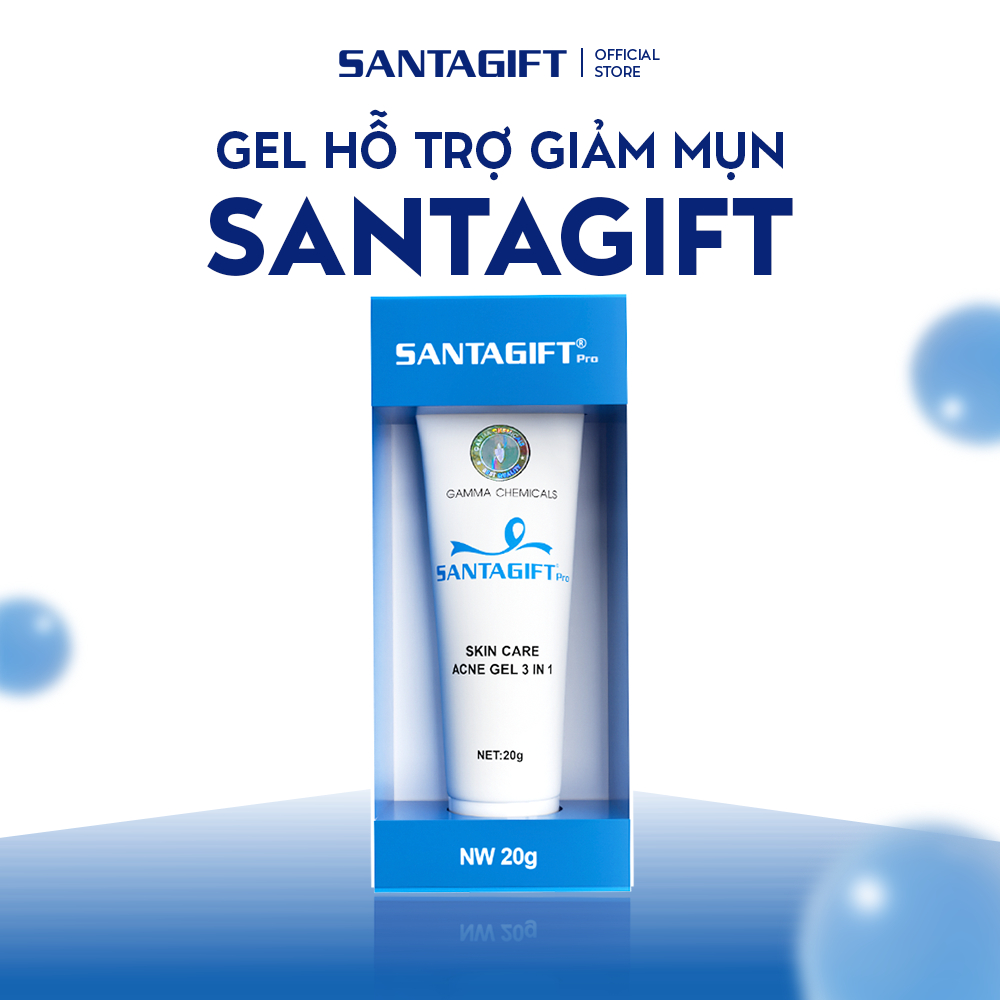Gel Hỗ Trợ Giảm Mụn Gamma Santagift Pro 20g Skincare Làm Đẹp Da - 1GGM