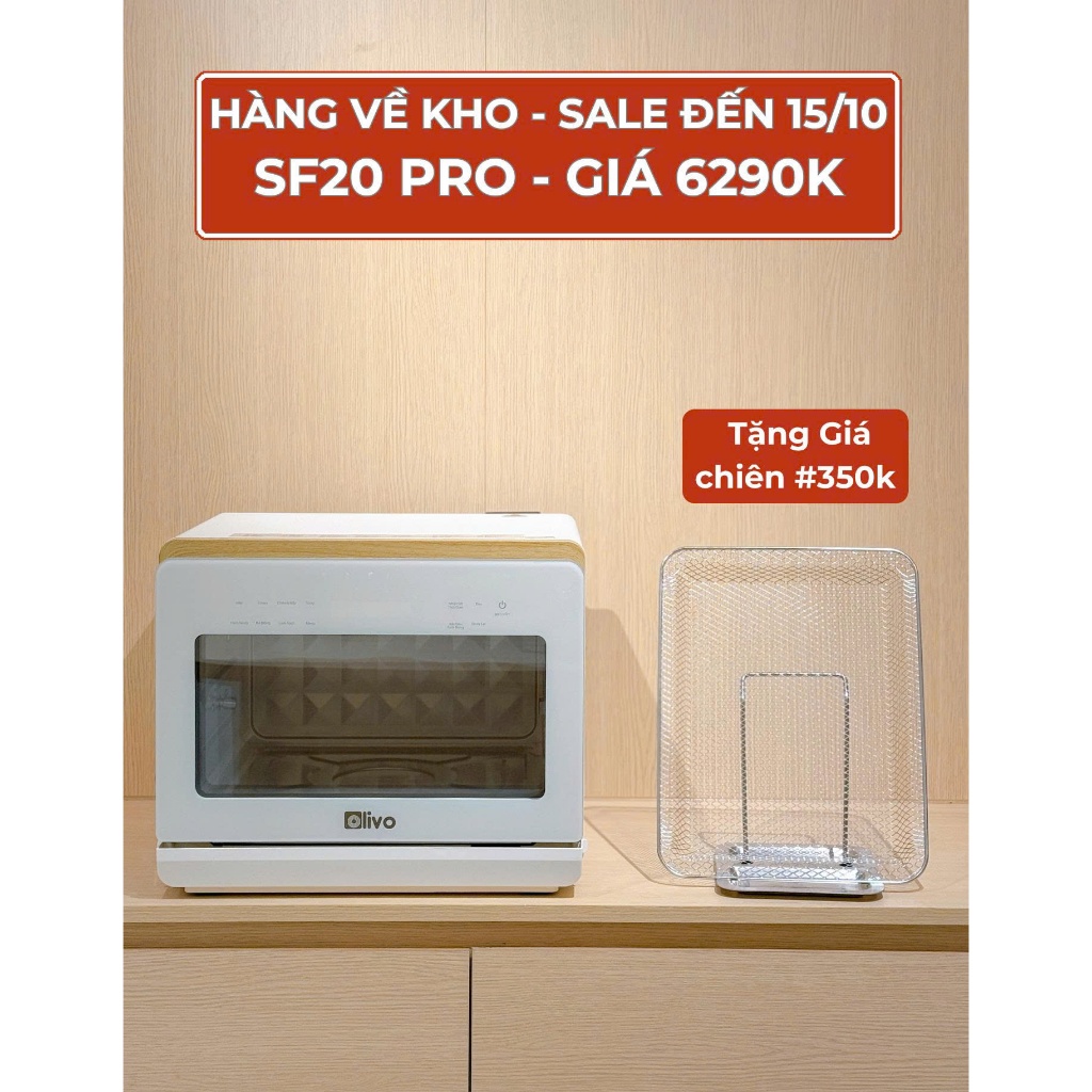 [Chính hãng] Rá chiên được tặng kèm khi mua nồi chiên hơi nước Olivo SF20 pro