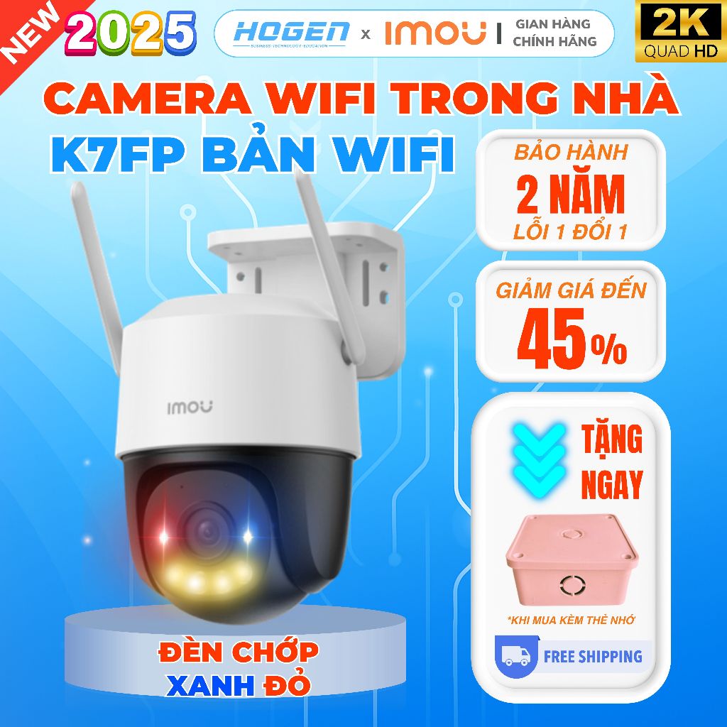 Camera Wifi Ngoài Trời IMOU Cruiser SC 3MP/5MP– Full Color, Quay Quét 360°,Nhấp Nháy Xanh Đỏ,BH 24TH