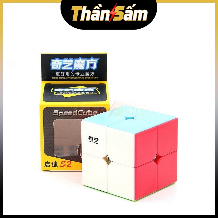 Rubik 2x2 QiYi QiDi S2 2x2 Stickerless Rubic 2 Tầng Đồ Chơi Trí Tuệ Trẻ Em Phát Triển Tư Duy 2x2x2