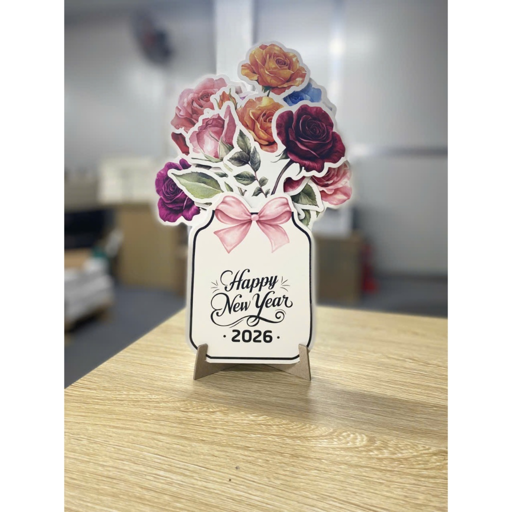 Bộ Lịch Hình Hoa Hồng 2026 Có Lịch Âm