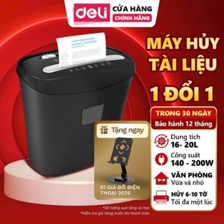  Máy Hủy Tài Liệu Deli Cao Cấp Máy Băm Giấy Tờ Card CD Cho Các Công Ty Văn Phòng Công Suất 85W - 200W 