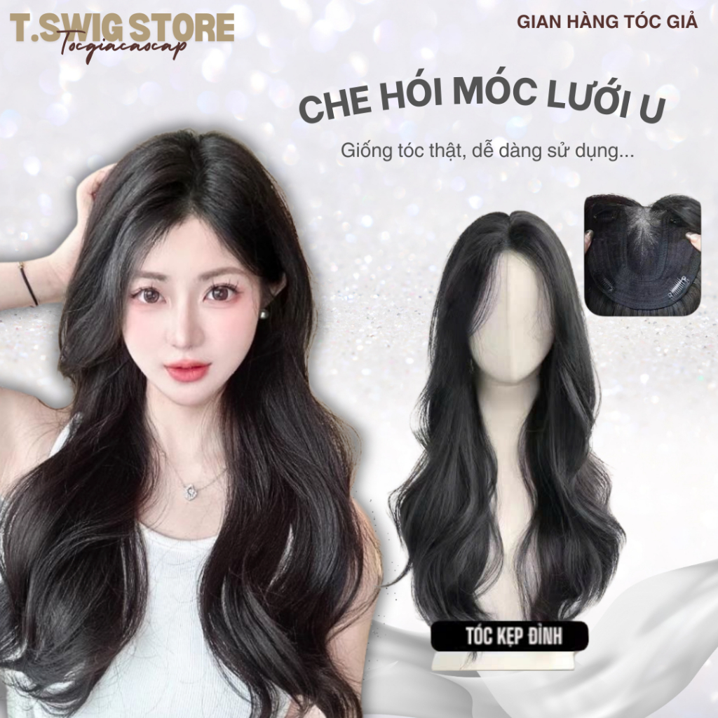  Tóc Kẹp Chùm Đầu Mã Siêu Lưới Cao Cấp – Bí Quyết Cho Mái Tóc Dài Dày Tự Nhiên 