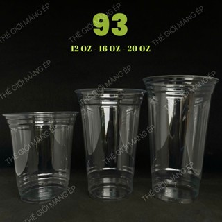  100 Ly nhựa PET UKP dày dặn dùng cho cà phê mang đi và trà hay đá xay,,, size 360ml-480ml 