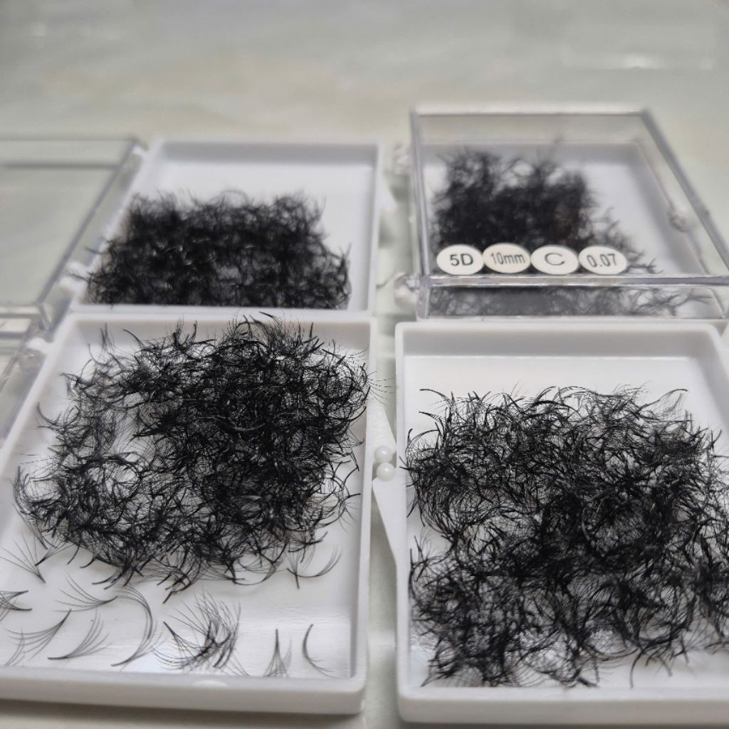 Mi fan sẵn 5d 07 Cong c cc d ,Mi Fan sẵn , mi volume , lông mi mềm nhẹ hút keo