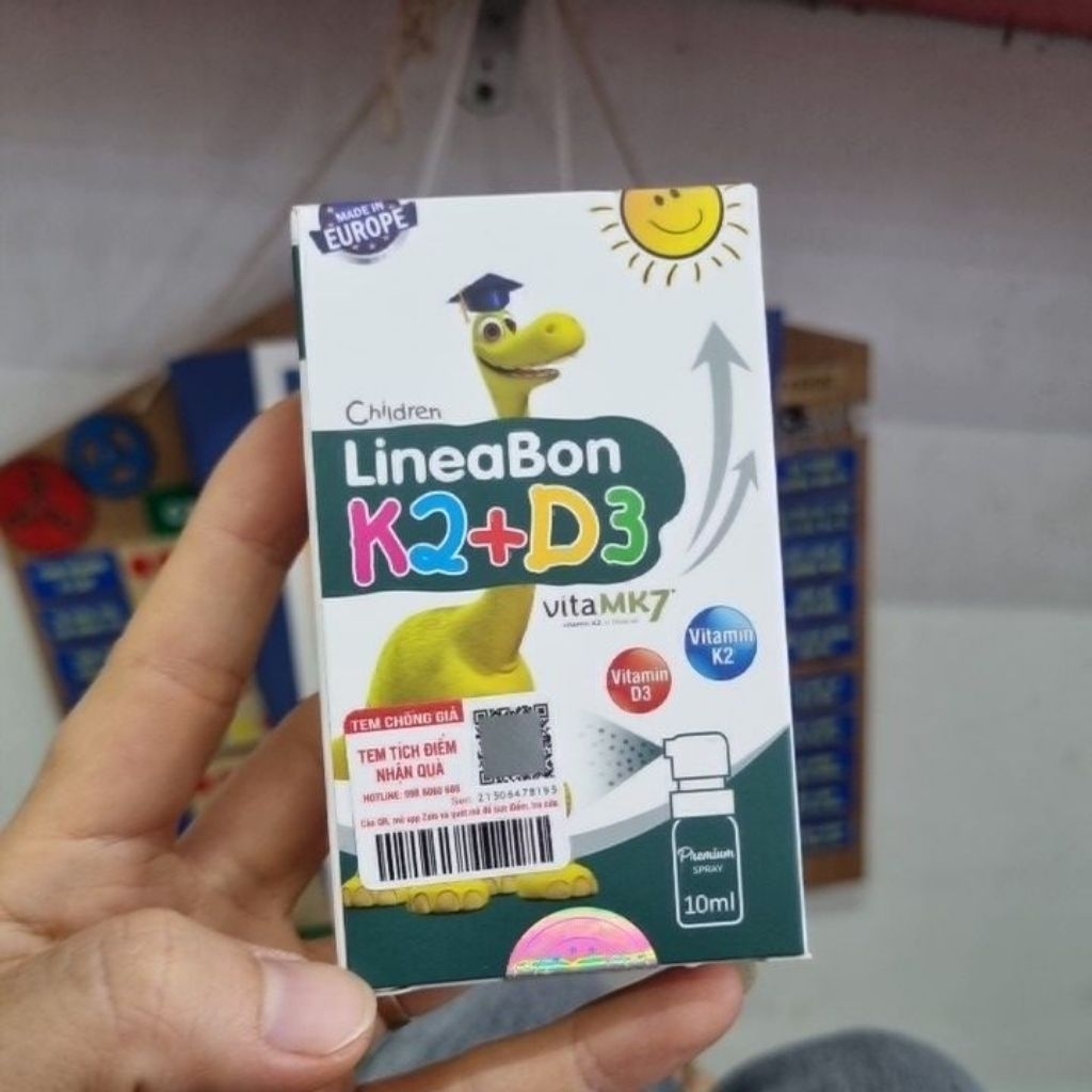 K2 D3 Lineabon dạng xịt 10ml