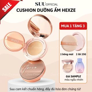   TẶNG LÕI 15G  Cushion HEXZE Dưỡng Ẩm Kiềm Dầu Nâng Tone 15G Mỏng Nhẹ Tự Nhiên Phấn Nước Lâu Trôi Phù Hợp Mọi Tone Da 