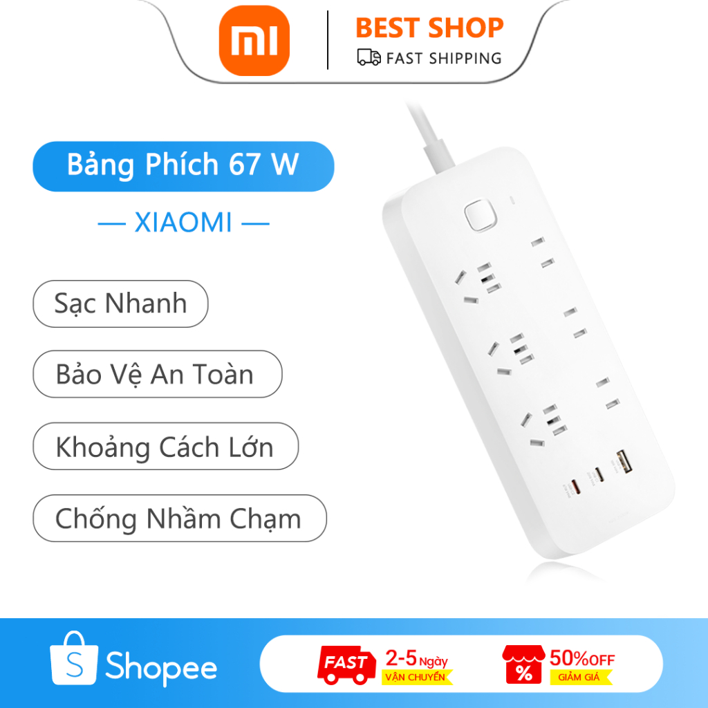 Xiaomi Bảng Phích Nhanh Sạc 67 W, Vật Liệu Chịu Nhiệt Cao, Tương Thích Với Nhiều Thiết Bị, Đối Với N