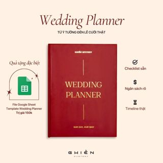  Sổ tay kế hoạch cưới "Wedding Planner" – Đồng hành giúp chuẩn bị lễ cưới nhẹ nhàng hơn|Ghiền Mystery 