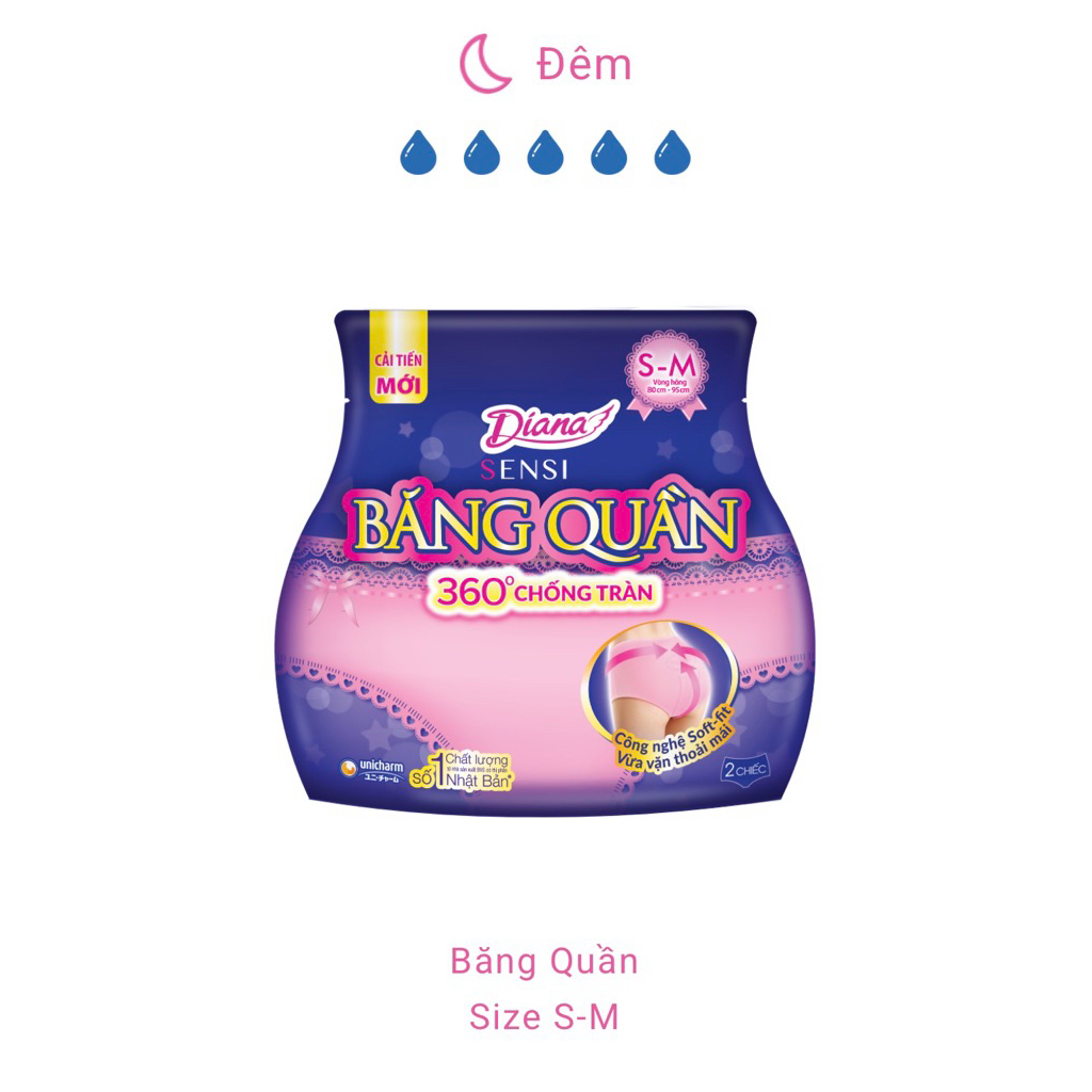 Dianna senssi băng quần size SM loại 2 miếng