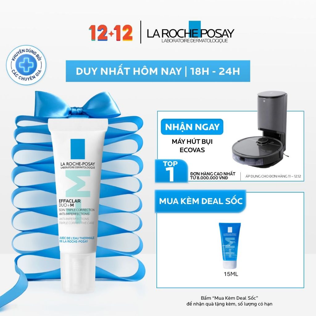 Kem dưỡng giảm mụn nhanh 8 giờ La Roche-Posay Effaclar Duo+ M 7.5ml | BigBuy360 - bigbuy360.vn