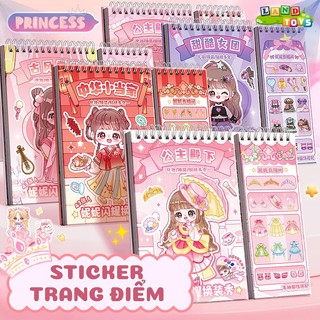 Sách Hình Dán Sticker, Tô Trang Điểm Hình Nhóm Nhạc K-POP, Công Chúa Dễ Thương Nhiều Hình Dáng, Màu Sắc Cho Bé Gái