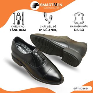 TĂNG 8CM CHIỀU CAO Giày Oxford công sở Đế (Injection Phylon) siêu nhẹ SD-66-D SMARTMEN Da bò cao cấp