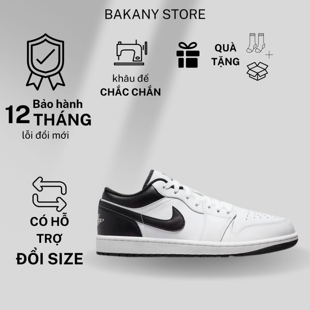 Giày Sneaker Nam Nữ, Giày Thể Thao Cổ Thấp Trắng Gót Đen (CÓ HỖ TRỢ ĐỔI SIZE) || Mã JA11