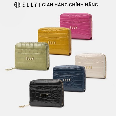 Ví da nữ ELLY EVH107 ví cầm tay da tổng hợp cao cấp nhiều ngăn thời trang thanh lịch