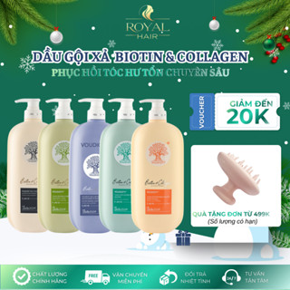 Dầu gội và dầu xả giúp tóc mềm mượt Biotin Collagen Voudioty Pasiori 500ml 1000ml 