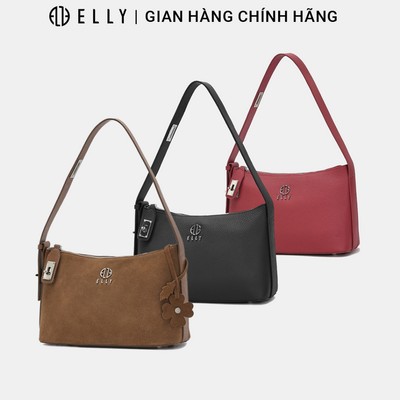 Túi xách nữ da thật ELLY ET212 túi xách tay đeo vai cao cấp sang trọng chính hãng