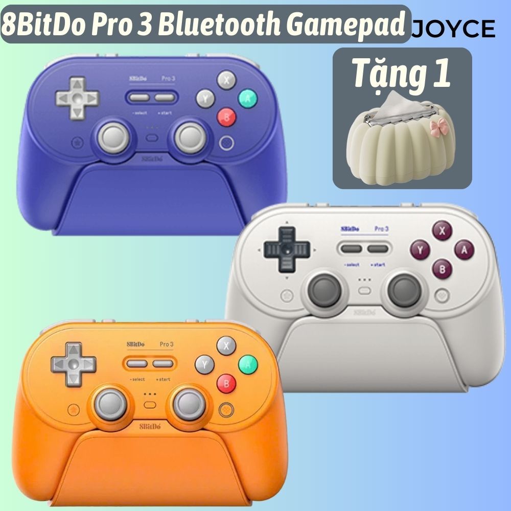 Tay cầm 8BitDo Pro 3 Bluetooth Gamepad (Kèm Dock sạc)