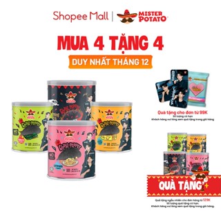   MIX VỊ   Combo 4 Khoai Tây Mister Potato Ghost Pepper 40g  Vị Rong biển Ớt Carbonara Phô mai,...  
