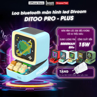  Loa Bluetooth DiToo Pro  Plus Divoom công suất đến 15W màn hình LED 256 RGB 1.6 triệu màu đèn bàn phím-Chính hãng1năm 