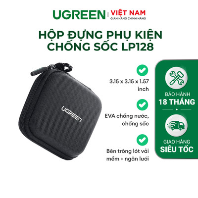 Hộp đựng phụ kiện UGREEN LP128 Đựng tai nghe thẻ nhớ cáp USB | Chống sốc chống nước 50274 70576 70577