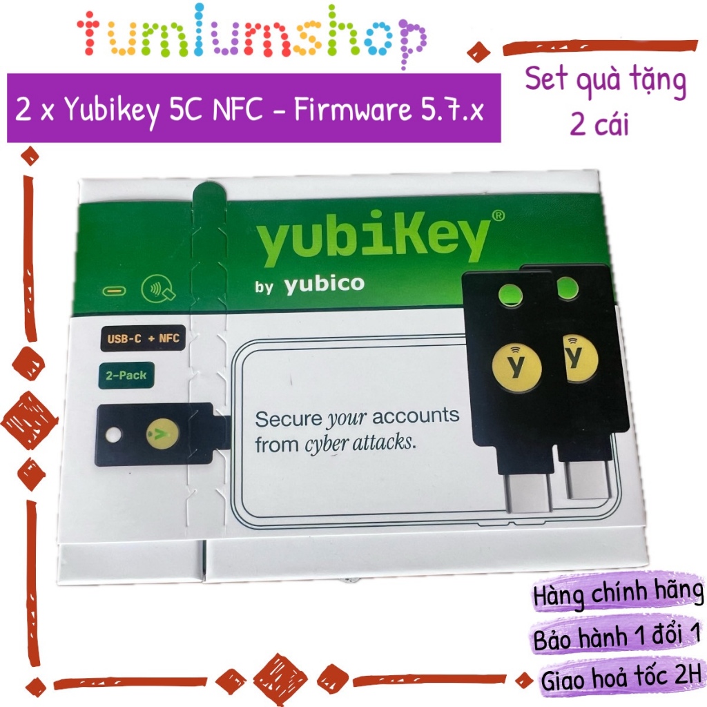 Khoá bảo mật Yubikey 5C NFC