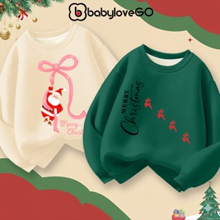  Áo nỉ cho bé Noel 2025 áo sweater giáng sinh Merry Christmas cho bé trai bé gái in hình độc đáo 