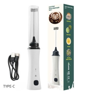 Máy Tạo Bọt Cà Phê, Máy Cầm Tay Mini Bông Sữa, Đánh Trứng, Pha Trà Sữa Matcha, Socola, Kem Cheese Dây Sạc Điện Đi Kèm