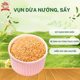  Vụn dừa nướng sấy thơm béo - Nguyên liệu làm topping trà sữa 