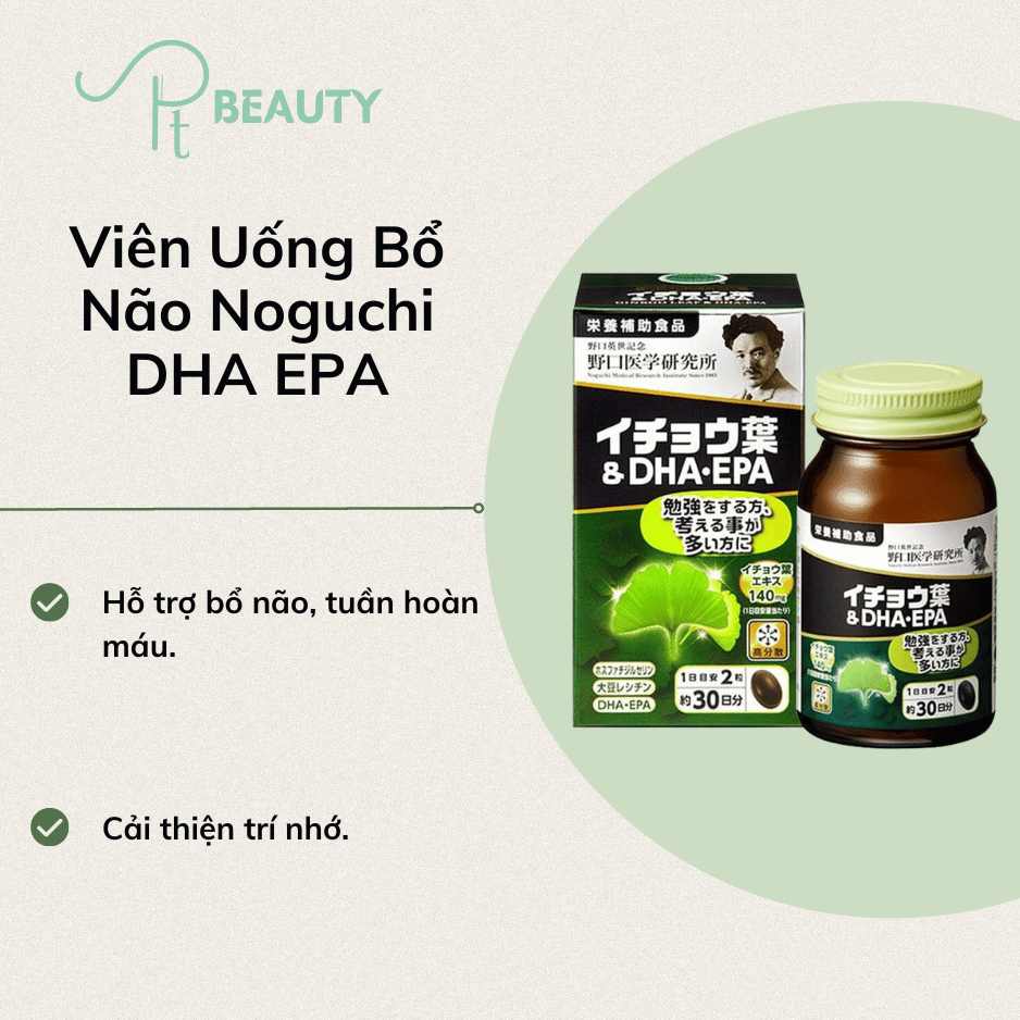 Viên Uống Bổ Não Noguchi DHA EPA - 60 Viên